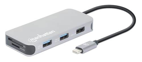 Manhattan USB-C 8-in-1-Dockingstation mit Power Delivery von Manhattan