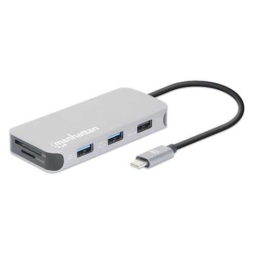 Manhattan USB-C 8-in-1-Dockingstation mit Power Delivery von Manhattan