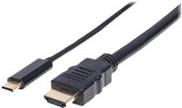 Manhattan USB-C to HDMI Adapter Cable - Externer Videoadapter - USB-C 3.1 - HDMI - Schwarz von Manhattan