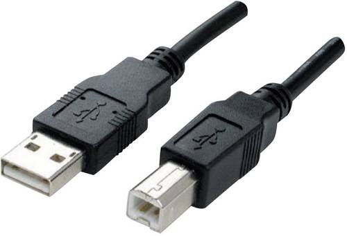 Manhattan USB-Kabel USB 2.0 USB-A Stecker, USB-B Stecker 1.80m Schwarz vergoldete Steckkontakte, UL- Manhattan USB-Kabel USB 2.0 USB-A Stecker, USB-B Stecker 1.80m Schwarz vergoldete Steckkontakte, UL- von Manhattan