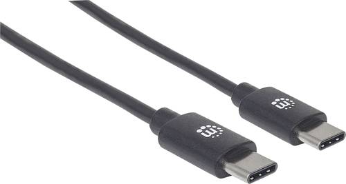 Manhattan USB-Kabel USB 2.0 USB-C® Stecker 0.50m Schwarz 354868 von Manhattan