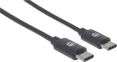 Manhattan USB-Kabel USB 2.0 USB-C® Stecker 3.00m Schwarz 354882 von Manhattan