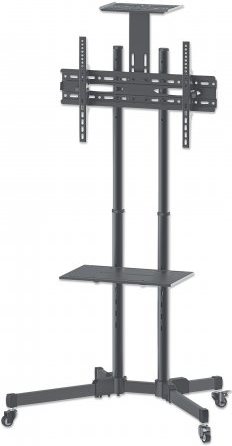 Manhattan Universal Economy Multimedia TV Cart - Wagen - Schwarz - Bildschirmgröße: 94-177,8 cm (37-70) (461238) von Manhattan