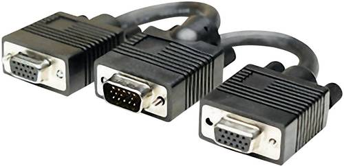 Manhattan VGA Y-Kabel VGA 15pol. Stecker, VGA 15pol. Buchse, VGA 15pol. Buchse 0.15m Schwarz 304559s von Manhattan