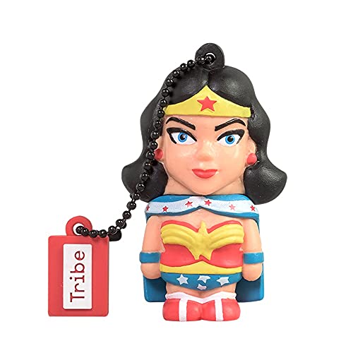 Tribe Warner Bros DC Comics Wonder Woman USB Stick 16GB Speicherstick 2.0 High Speed Pendrive Memory Stick Flash Drive, Lustige Geschenke 3D Figur, USB Gadget aus Hart-PVC mit Schlüsselanhänger – Mehrfarbig Tribe Warner Bros DC Comics Wonder Woman USB Stick 16GB Speicherstick 2.0 High Speed Pendrive Memory Stick Flash Drive, Lustige Geschenke 3D Figur, USB Gadget aus Hart-PVC mit Schlüsselanhänger – Mehrfarbig von Manhattan