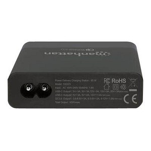 manhattan USB/USB C 65 W Ladeadapter schwarz, 65 Watt von Manhattan