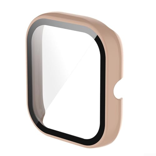 4 x Clips, 3 x Kopfhörer-Abdeckung, Polycarbonat, gehärtetes Glas, Hülle aus gehärtetem Glas (Rosa) von Manillefu