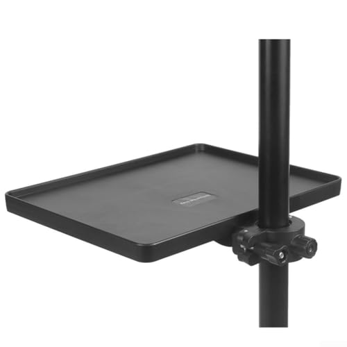 Für Mikrofonständer Zubehörablage mit Handy-Clip, perfekt für Webinare und Besprechungsräume (L Size Tray) von Manillefu