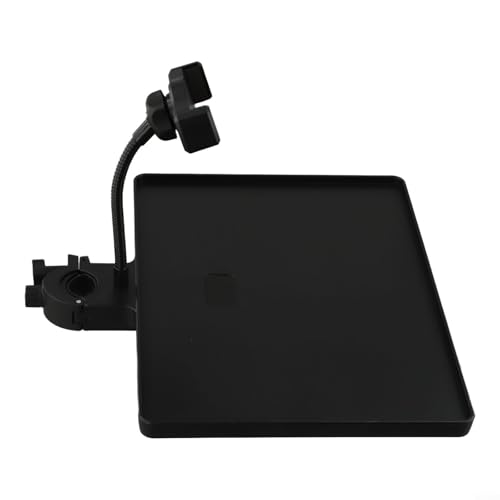 Für Mikrofonständer Zubehörablage mit Handy-Clip, perfekt für Webinare und Besprechungsräume (LSize Tray und 1Clip) von Manillefu