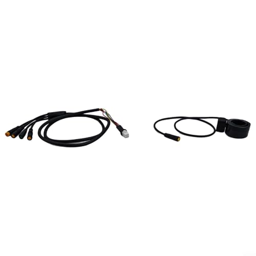 Hochleistungskabel 1T4 für Bafang E Bike Motor 00 G330 G510 M620, inkl. 130x Drossel und UART/CAN (1T4 CAN +130X) von Manillefu