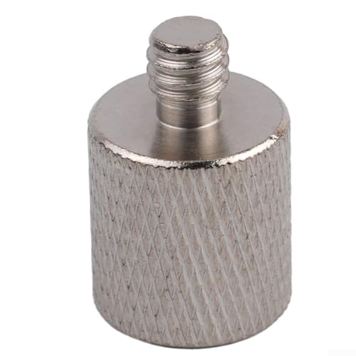Mikrofonständer-Adapter aus Aluminiumlegierung, nahtlose Umwandlung von 5/8 Stecker auf 3/8 oder 1/4 Innengewinde (F) von Manillefu