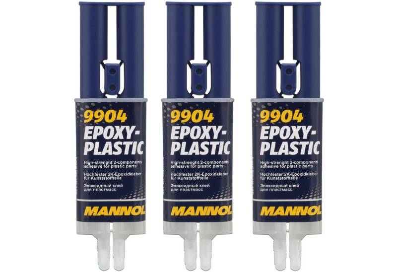 Mannol Kabelbinder 3x 2K-Epoxidkleber für Kunststoffteile Epoxy-Plastic 30 g Typ 9904 von Mannol