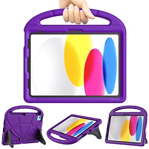 Mansiruyi Kinder-Schutzhülle für iPad (A16) 11. Generation, 27,9 cm (11 Zoll), 2025/iPad 10. Generation, 27,7 cm (11 Zoll), 27,7 cm (11 Zoll), 27,9 cm (11 Zoll), Violett von Mansiruyi