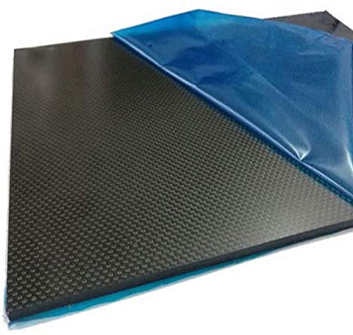 Kohlefaser-Platte, 5 mm x 200 mm x 500 mm, für RC-Drohnen, Hubschrauber, Quadcopter, Multikopter usw. (Leinwandgewebe, matt) von Manstel