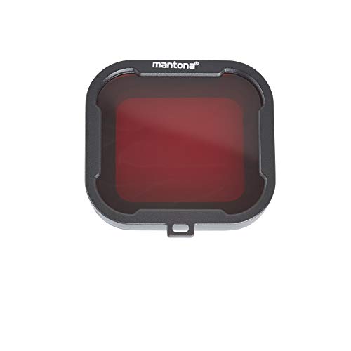 Mantona 21280 Filterset (für GoPro Hero 4/3+ Filter grau, rot, gelb, magenta hochwertige Unterwasserfilter) 4-farbig von Mantona