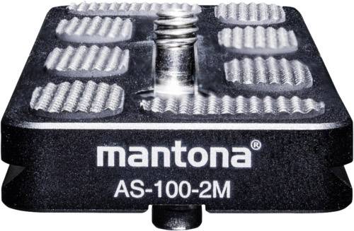 Mantona AS-100-2M Schnellwechselplatte Außengewinde=1/4 , 3/8 Mantona AS-100-2M Schnellwechselplatte Außengewinde=1/4 , 3/8 von Mantona