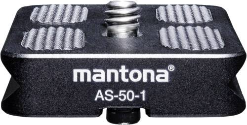 Mantona AS-50-1 Schnellwechselplatte Außengewinde=1/4 von Mantona