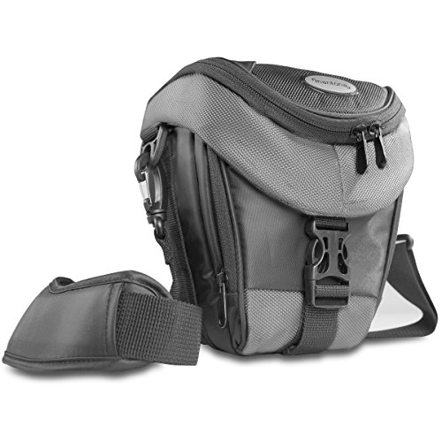 Mantona Colt Kameratasche - Universaltasche inkl. Schnellzugriff, Staubschutz, Tragegurt und Zubehörfach, geeignet für DSLM und DSLR Kameras, schwarz/grau Mantona Colt Kameratasche - Universaltasche inkl. Schnellzugriff, Staubschutz, Tragegurt und Zubehörfach, geeignet für DSLM und DSLR Kameras, schwarz/grau von Mantona