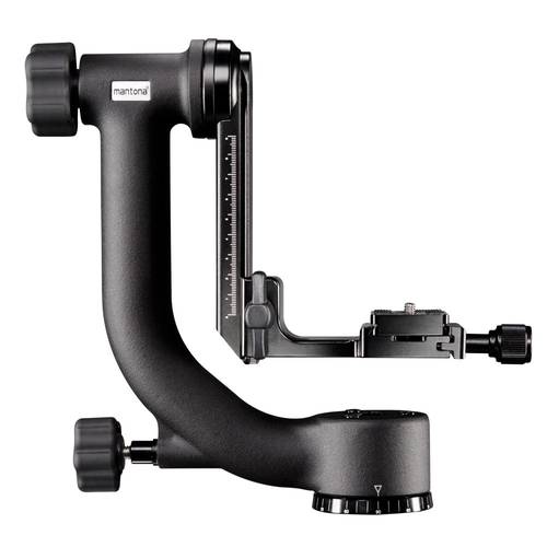 Mantona Gimbal Stativkopf TK-I Gimbal mechanisch 3/8 Zoll Schwarz Belastbar bis 10kg von Mantona