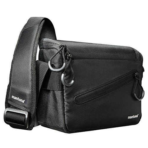 Mantona Irit Kameratasche für kompakte Systemkamera inkl. Objektiv und Zubehör für Nikon 1, Sony NEX, Olympus PEN OM-D von Mantona