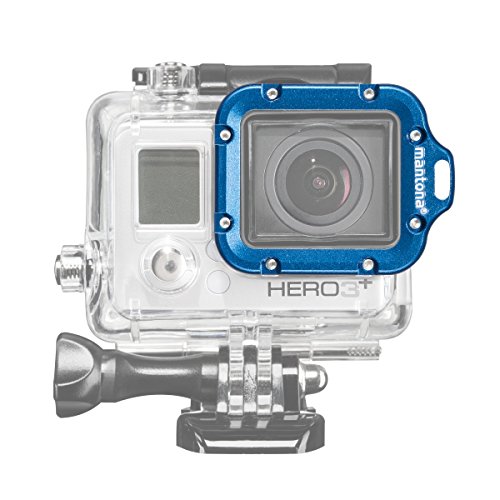 Mantona Linsenring für GoPro Hero 3 blau von Mantona