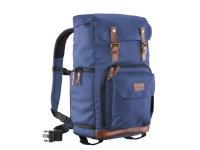 Mantona Luis Retro, Rucksack, Jede Marke, Notebook-Gehäuse, Blau von Mantona