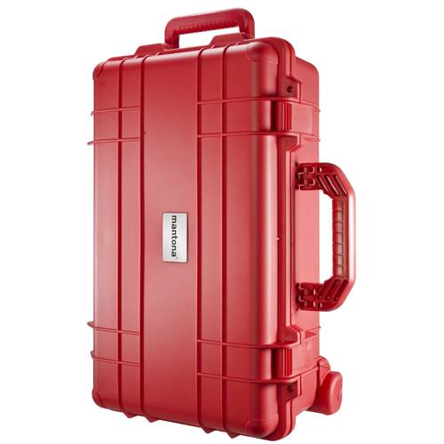 Mantona Outdoor Schutz-Trolley, rot Trolley Innenmaß (B x H x T)=300 x 510 x 160mm Wasserdicht von Mantona