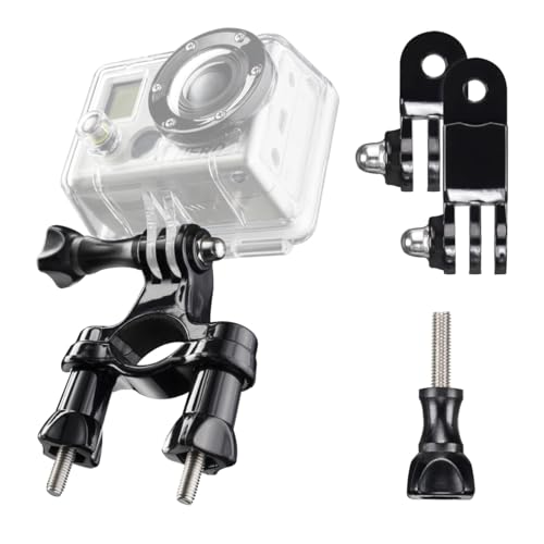 Mantona Rohrbefestigung inkl. Winkelstück für den Anschluss der GoPro Hero 11 10 9 8 7 6 5 4 3+ an Rohre bis zu 4 cm Durchmesser Mantona Rohrbefestigung inkl. Winkelstück für den Anschluss der GoPro Hero 11 10 9 8 7 6 5 4 3+ an Rohre bis zu 4 cm Durchmesser von Mantona