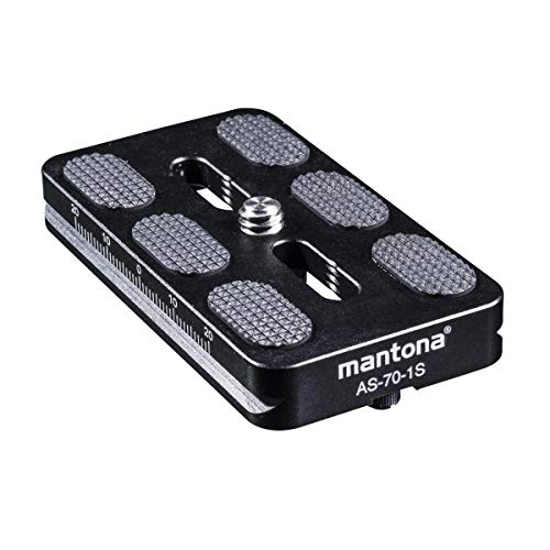 Mantona Schnellwechselplatte Arca Swiss, 70 mm schwarz von Mantona
