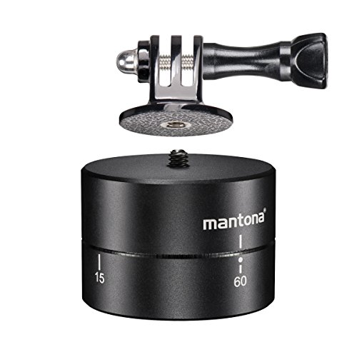 Mantona Turnaround 360 Stativkopf (inkl. Stativadapter, geeignet für GoPro Hero 2/3/3+/4, GoPro Session) von Mantona