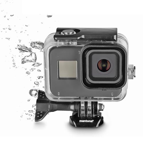 Mantona Unterwassergehäuse Deep Dive GoPro Hero 8 – Stabiles Unterwassergehäuse für Go Pro Hero8 Black, wasserdicht bis 60m, Schutz vor Stössen, Wasser, Schnee, Staub, mit GoPro kompatiblem Adapter Mantona Unterwassergehäuse Deep Dive GoPro Hero 8 – Stabiles Unterwassergehäuse für Go Pro Hero8 Black, wasserdicht bis 60m, Schutz vor Stössen, Wasser, Schnee, Staub, mit GoPro kompatiblem Adapter von Mantona