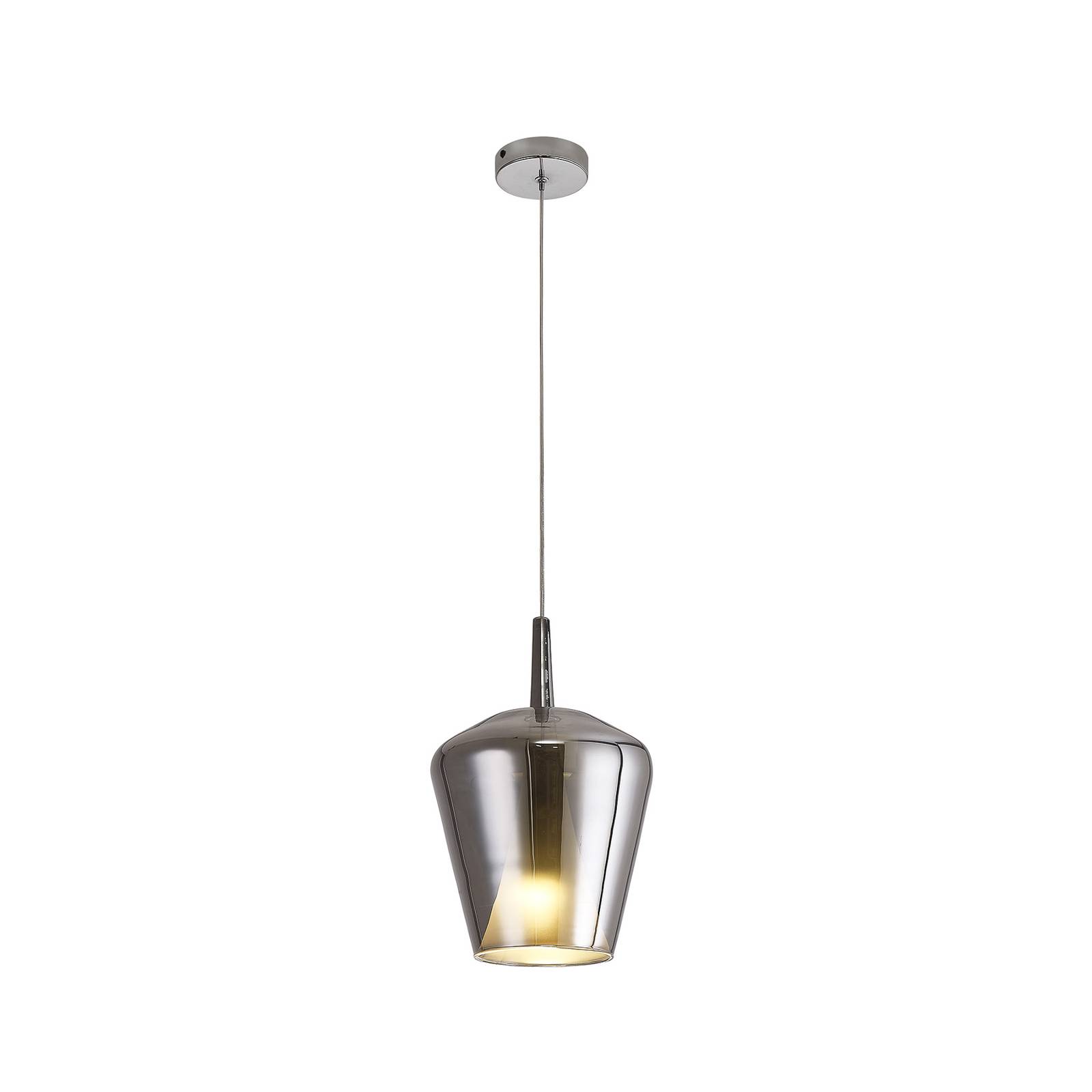 Hängeleuchte Elsa, 1-flammig, Ø 22,5 cm, Glas, chrom Hängeleuchte Elsa, 1-flammig, Ø 22,5 cm, Glas, chrom von Mantra Iluminación