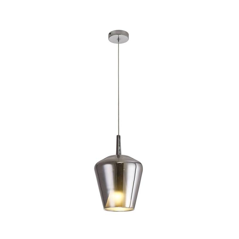 Hängeleuchte Elsa, 1-flammig, Ø 22,5 cm, Glas, chrom von Mantra Iluminación