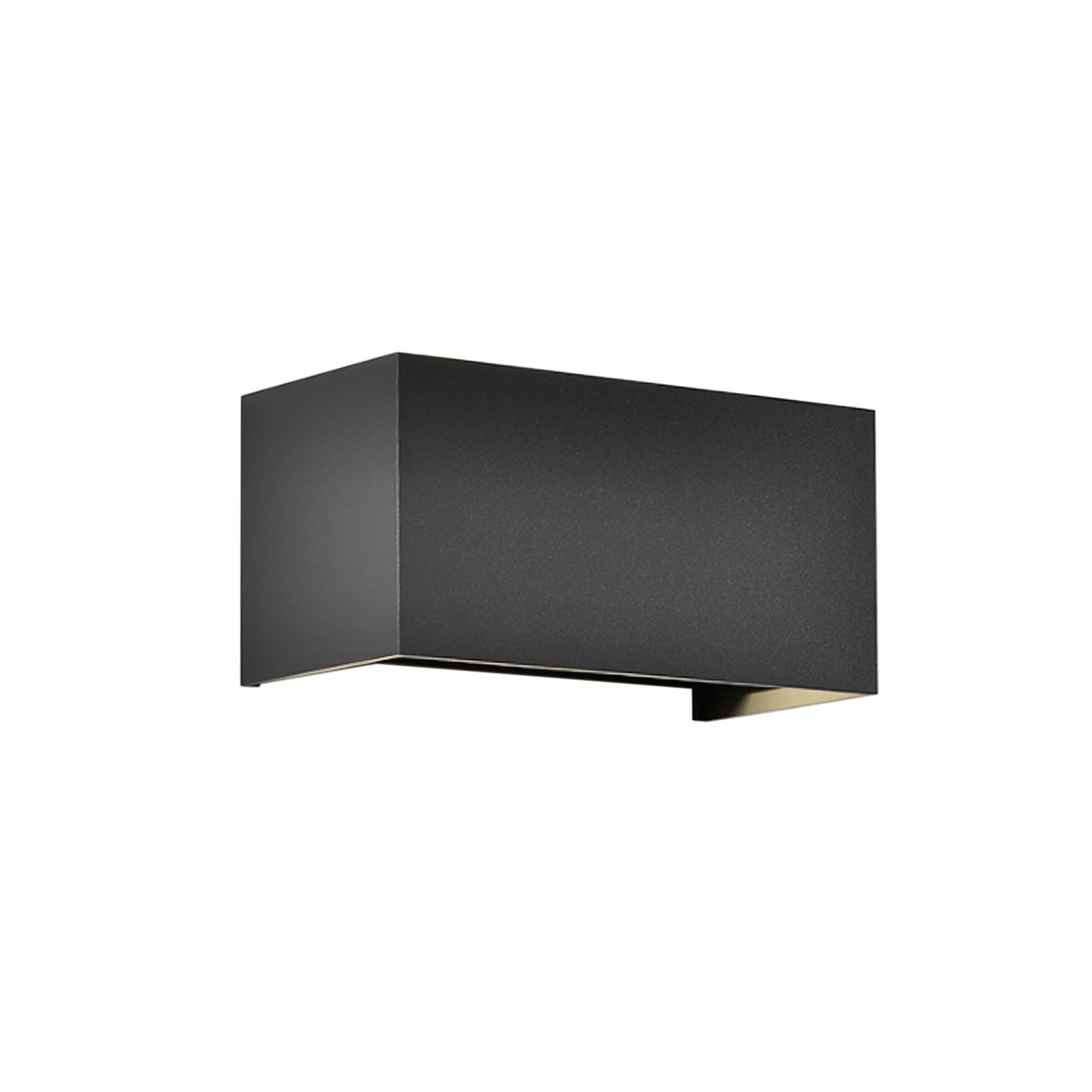 LED-Außenwandleuchte Davos double, schwarz, dimmbar, Alu LED-Außenwandleuchte Davos double, schwarz, dimmbar, Alu von Mantra Iluminación