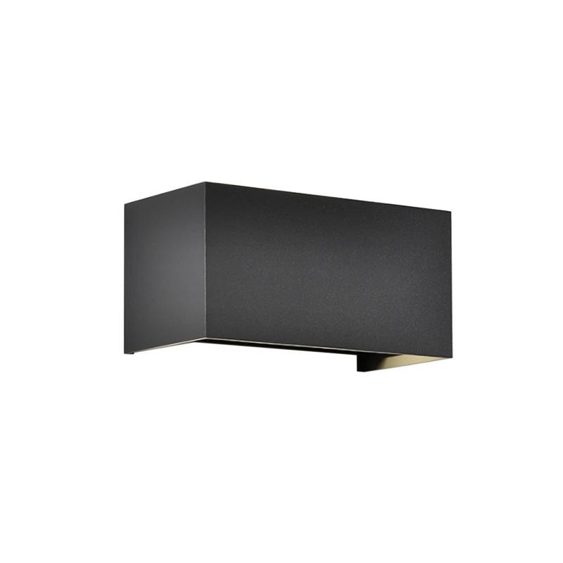 LED-Außenwandleuchte Davos double, schwarz, dimmbar, Alu von Mantra Iluminación
