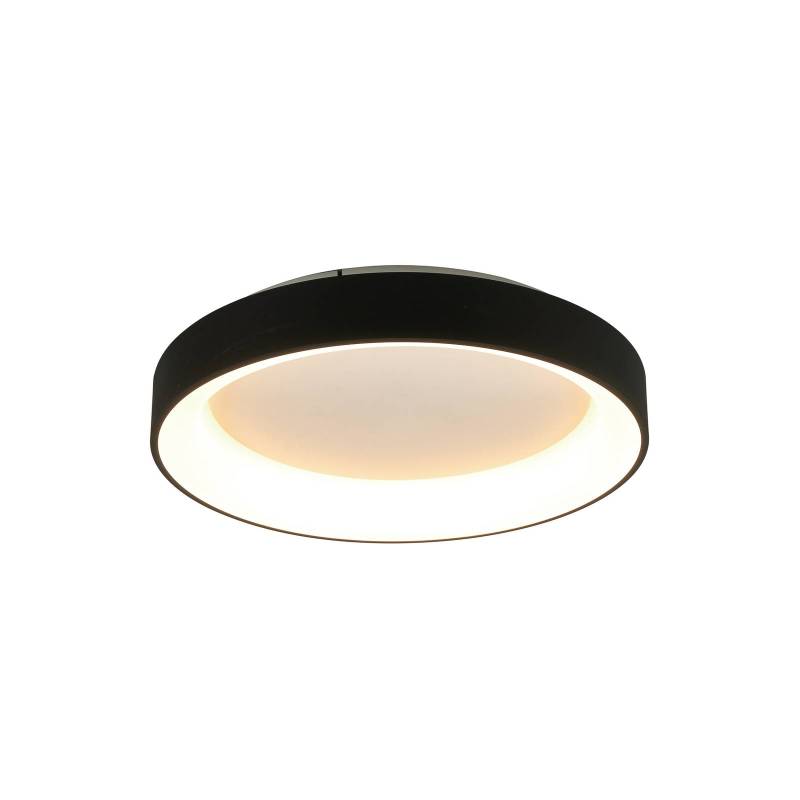 LED-Deckenlampe Niseko II CCT Fernbedienung, Ø 38cm, schwarz von Mantra Iluminación