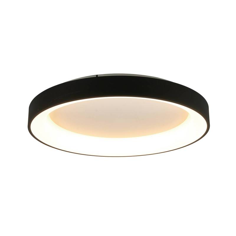 LED-Deckenlampe Niseko II CCT Fernbedienung, Ø 50cm, schwarz von Mantra Iluminación
