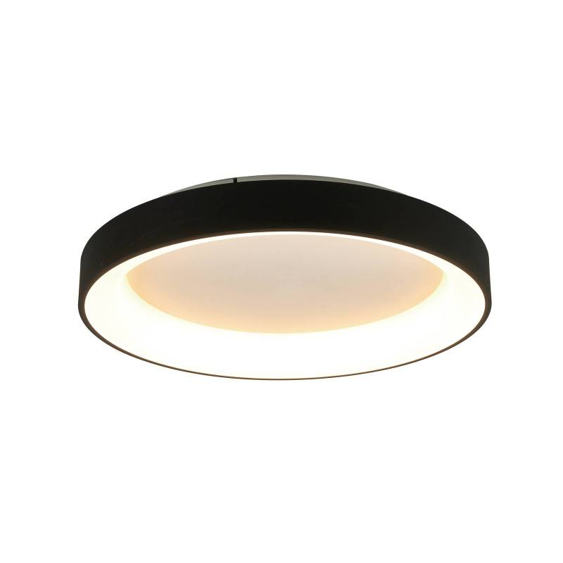 LED-Deckenlampe Niseko II CCT Fernbedienung, Ø 78cm, schwarz von Mantra Iluminación