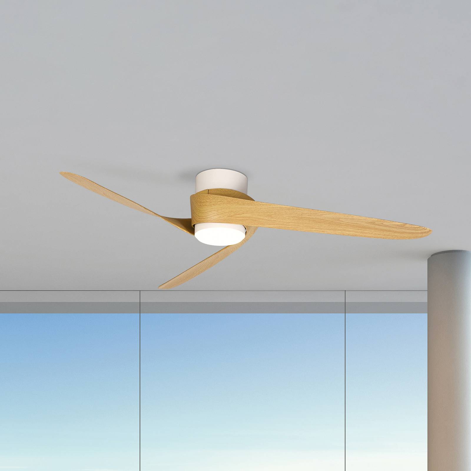 LED-Deckenventilator Groenland, holz, DC leise Ø 122 cm CCT LED-Deckenventilator Groenland, holz, DC leise Ø 122 cm CCT von Mantra Iluminación