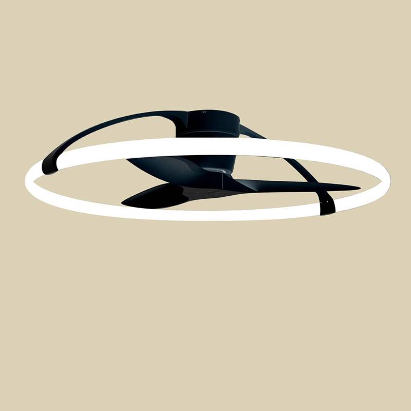 Smart LED-Deckenventilator Nepal, schwarz, DC, leise von Mantra Iluminación