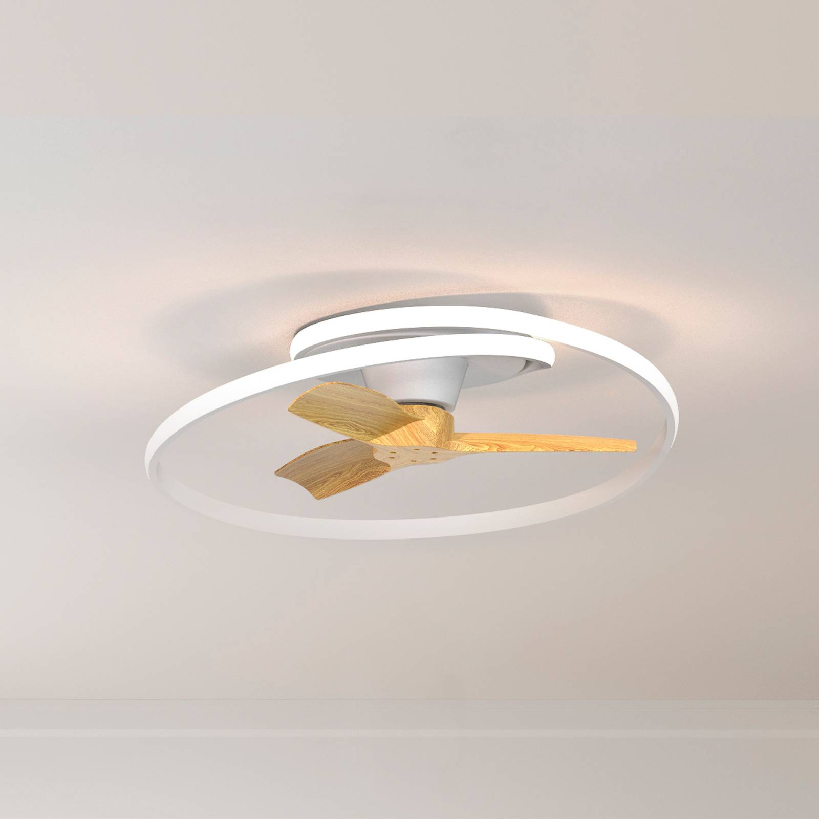 LED-Deckenventilator Ocean weiß/holz DC leise Ø 78 cm CCT LED-Deckenventilator Ocean weiß/holz DC leise Ø 78 cm CCT von Mantra Iluminación