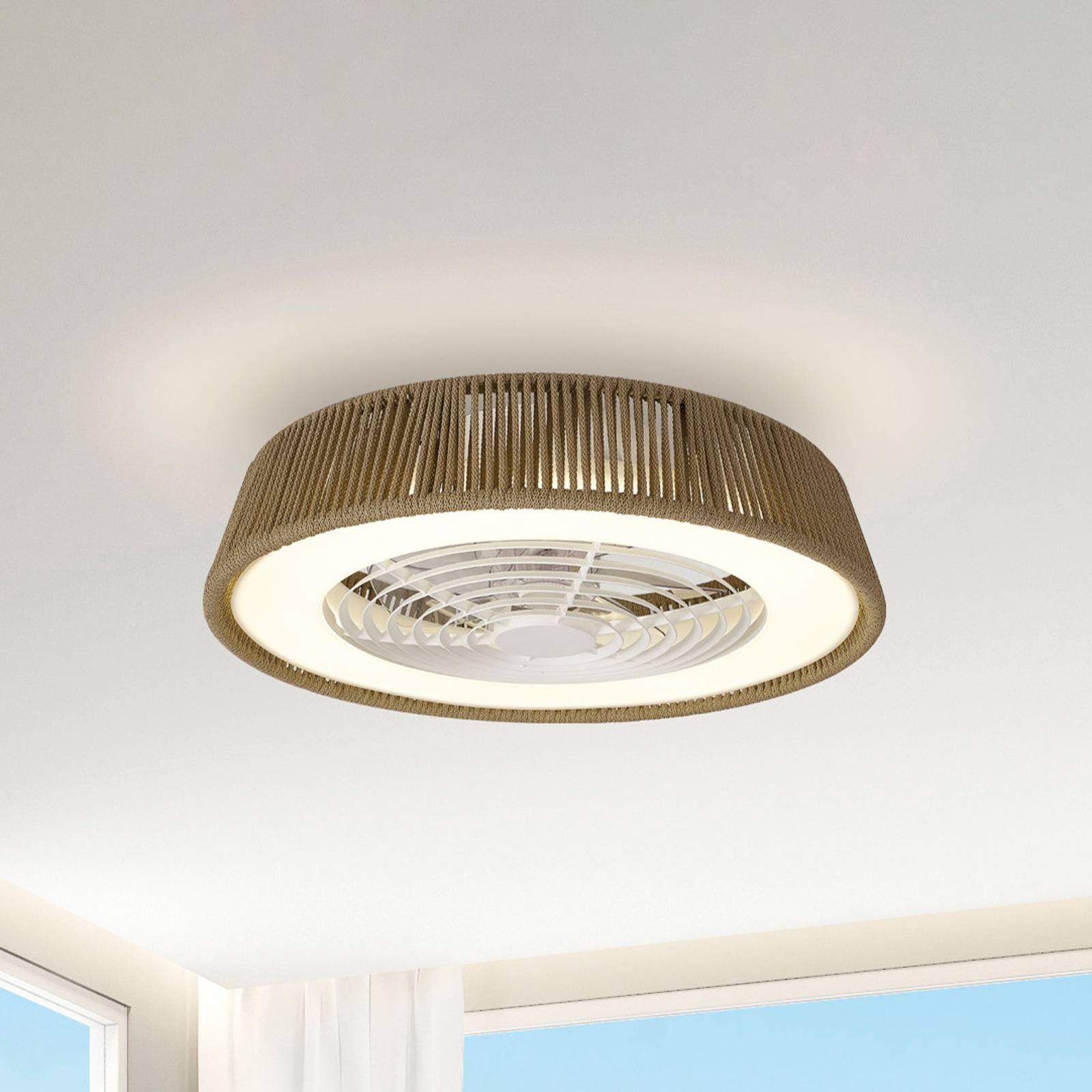 LED-Deckenventilator Polinesia Nautica DC leise Ø 65 cm CCT LED-Deckenventilator Polinesia Nautica DC leise Ø 65 cm CCT von Mantra Iluminación