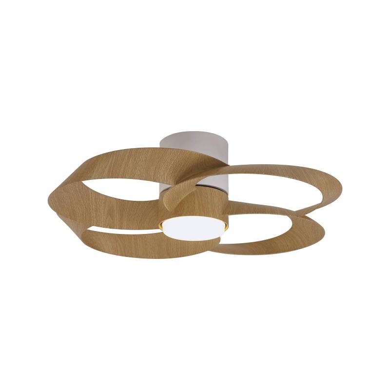 LED-Deckenventilator Rose holz DC-Motor leise Ø 65 cm CCT von Mantra Iluminación