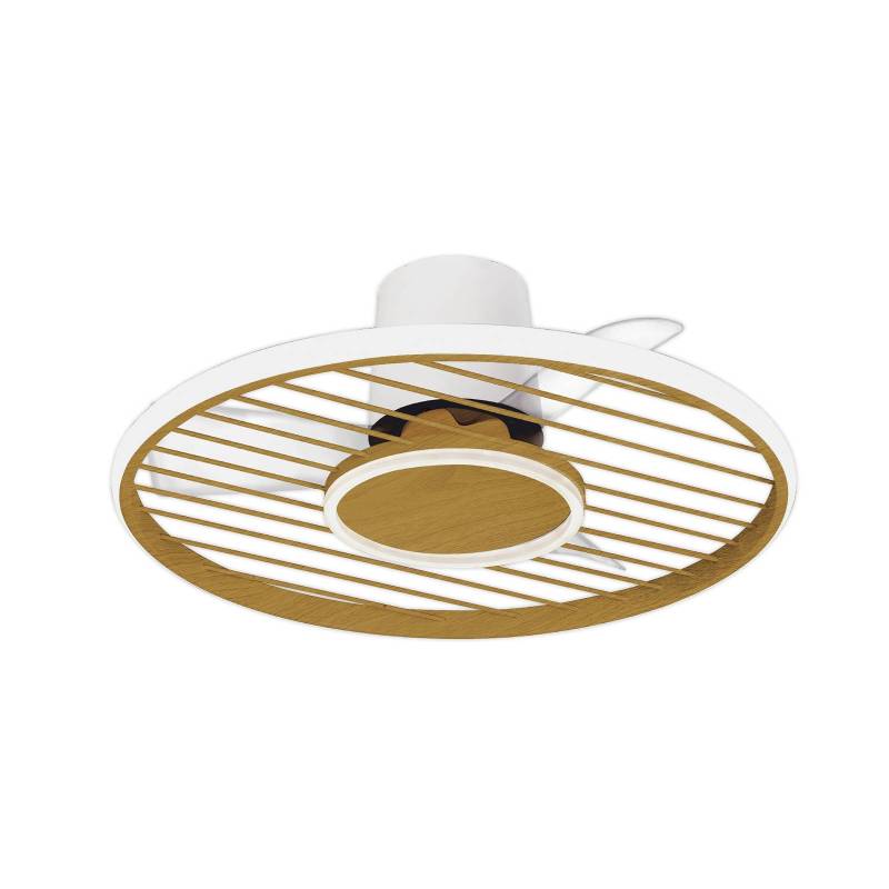 LED-Deckenventilator Soho holz DC-Motor leise Ø 66 cm CCT von Mantra Iluminación