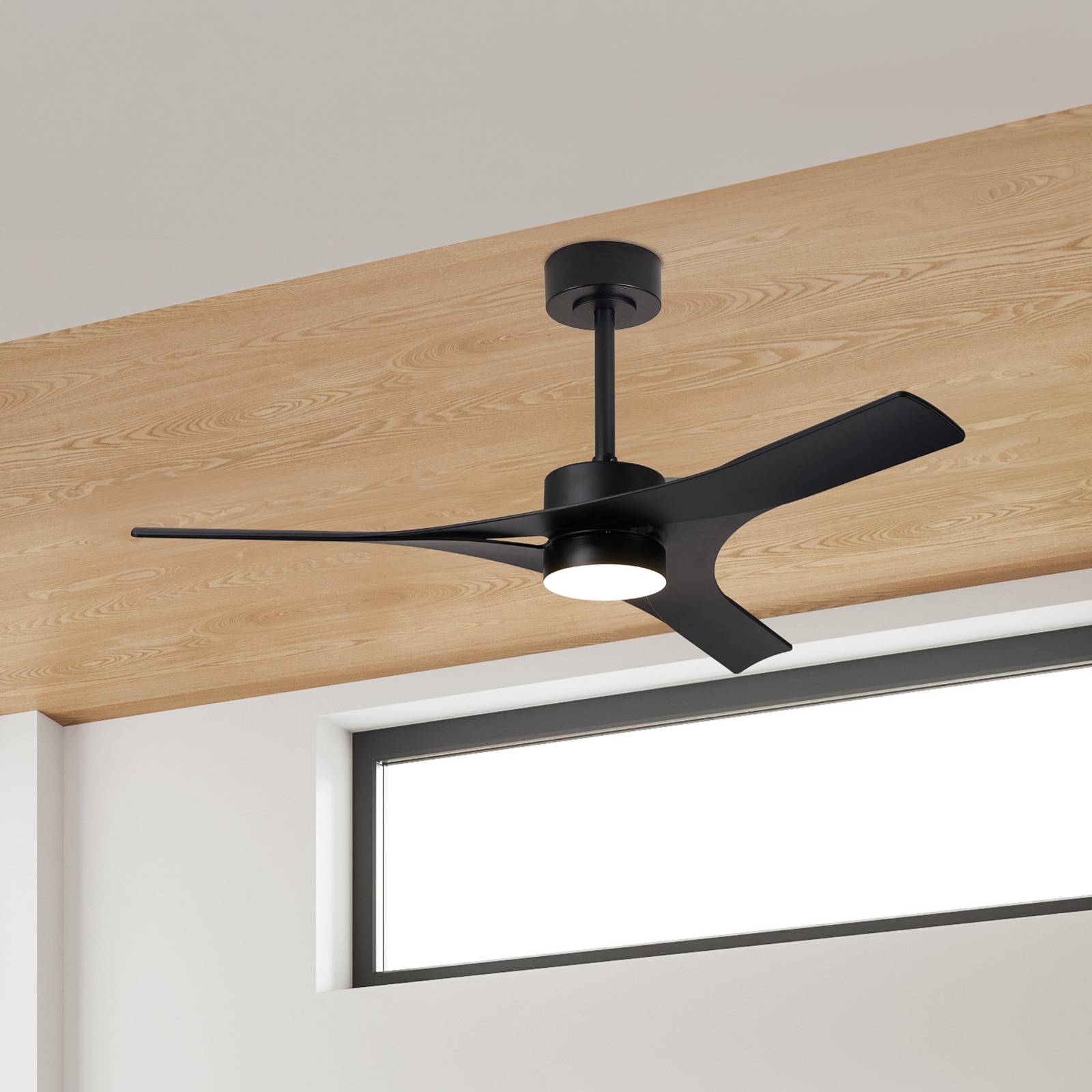 LED-Deckenventilator Thai schwarz DC-Motor leise Ø 122cm CCT LED-Deckenventilator Thai schwarz DC-Motor leise Ø 122cm CCT von Mantra Iluminación