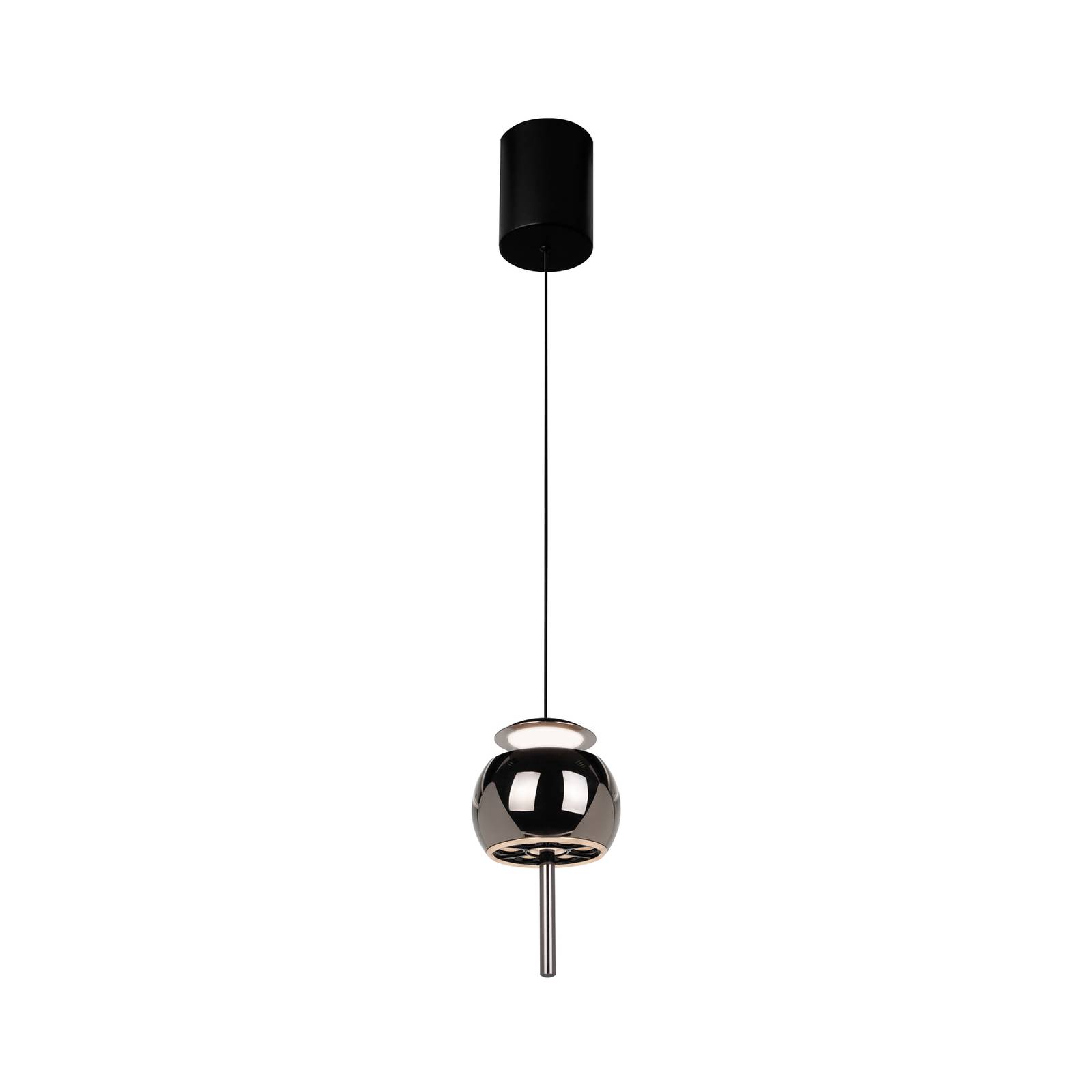 LED-Hängelampe Roller, chrom-schwarz, verstellbar, Zugstange LED-Hängelampe Roller, chrom-schwarz, verstellbar, Zugstange von Mantra Iluminación