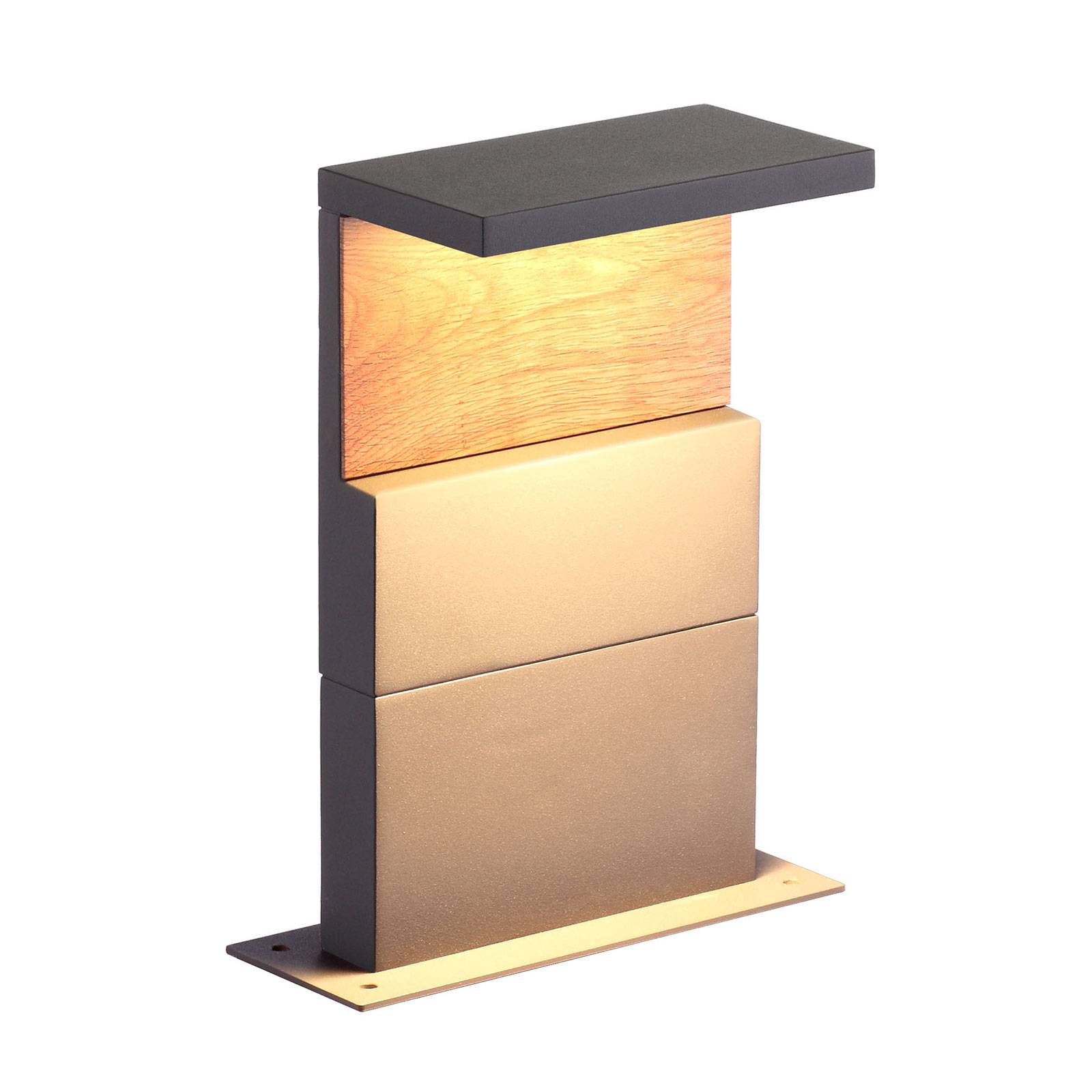 LED-Sockelleuchte Ruka mit Holz-Element, 35 cm LED-Sockelleuchte Ruka mit Holz-Element, 35 cm von Mantra Iluminación
