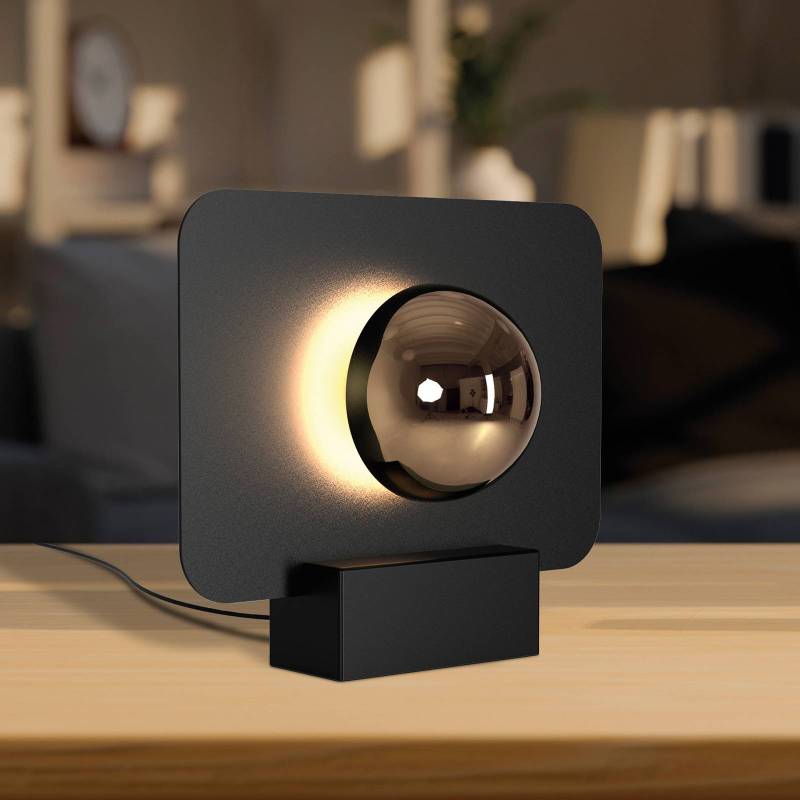 LED-Tischleuchte Alba, indirekte Lichtwirkung, schwarz von Mantra Iluminación