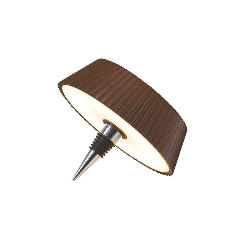 LED-Tischleuchte Relax, corten, Flaschenaufsatz, Akku von Mantra Iluminación