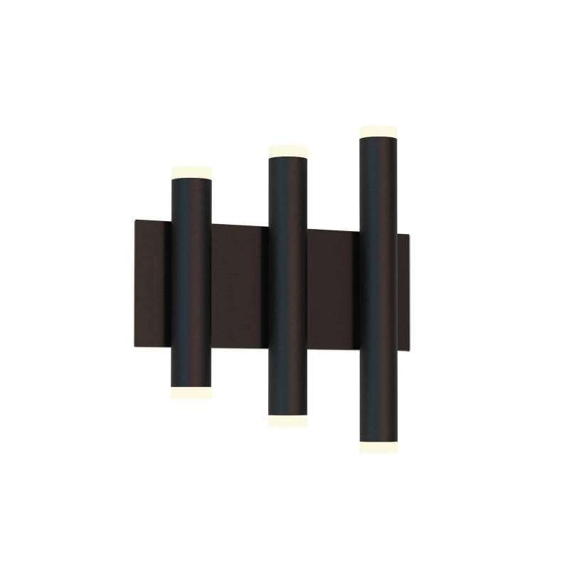LED-Wandleuchte Cala, schwarz, Aluminium, 6 Lichtaustritte von Mantra Iluminación